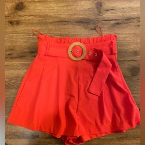 Jealous Tomato red dressy shorts